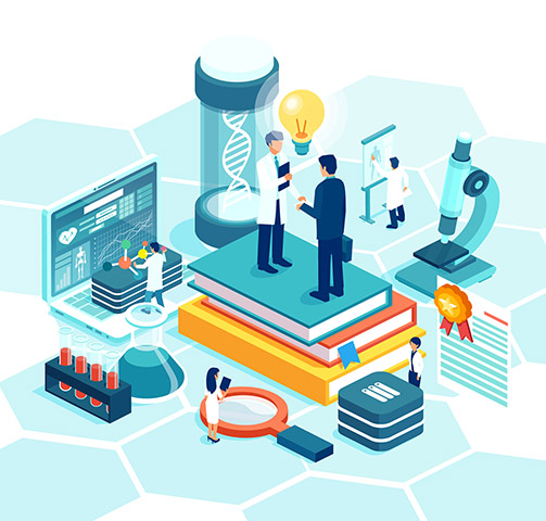 illustration company culture and information management