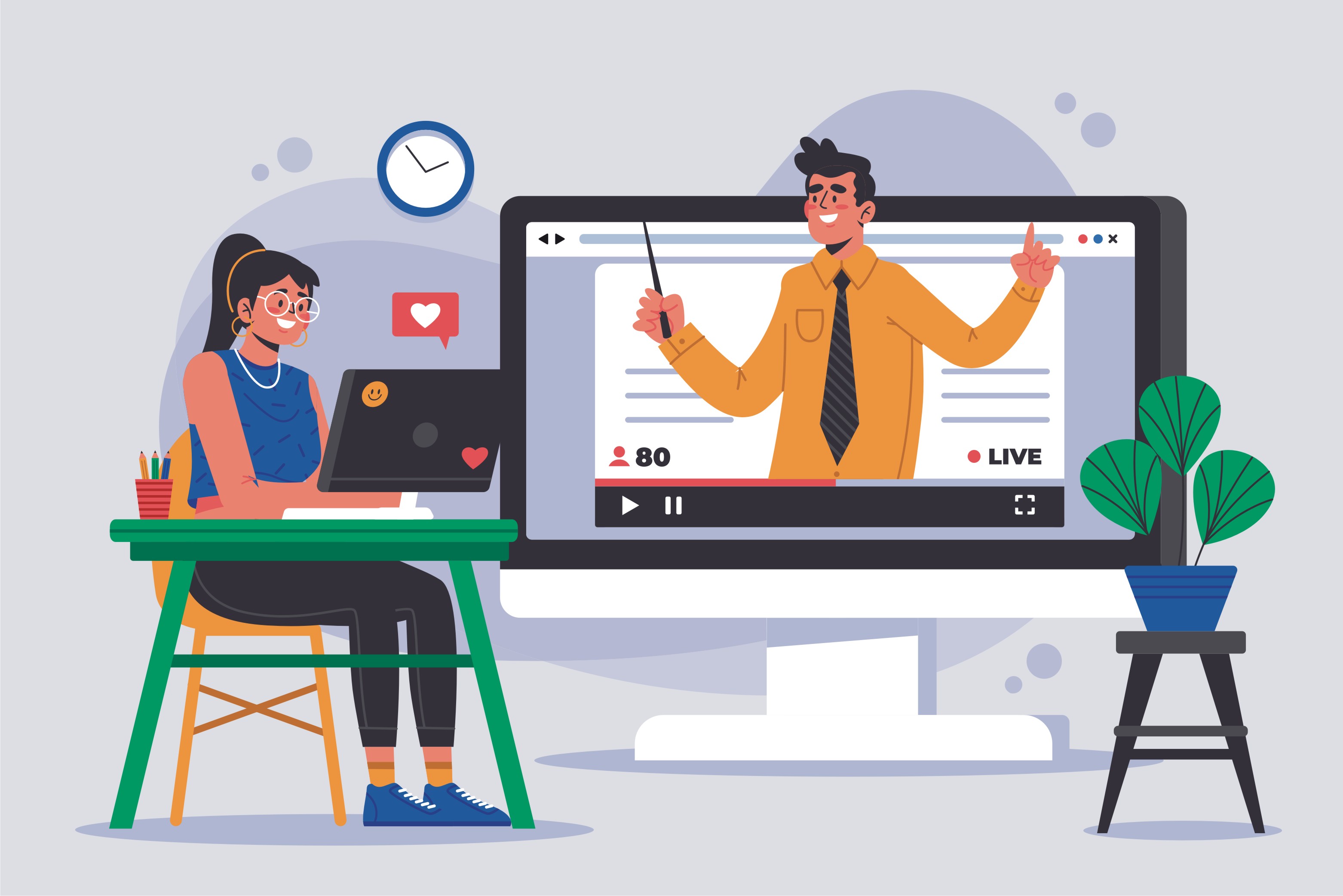 Electronic learning. Онлайн обучение иллюстрация. Онлайн курсы иллюстрация. Обучающий курс. Онлайн обучение вектор.