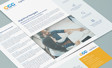image of CCC's RightFind Navigate collateral