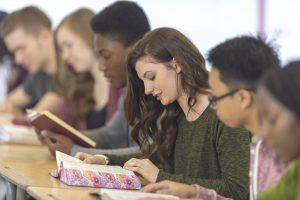 Students reading