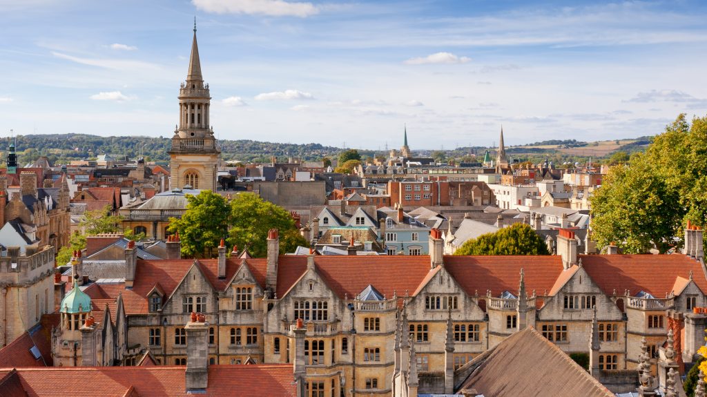 Cityscape of Oxford. England, Europe