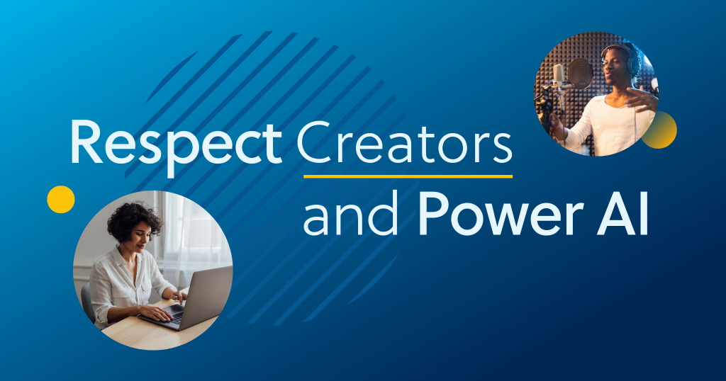 respect creators and power AI