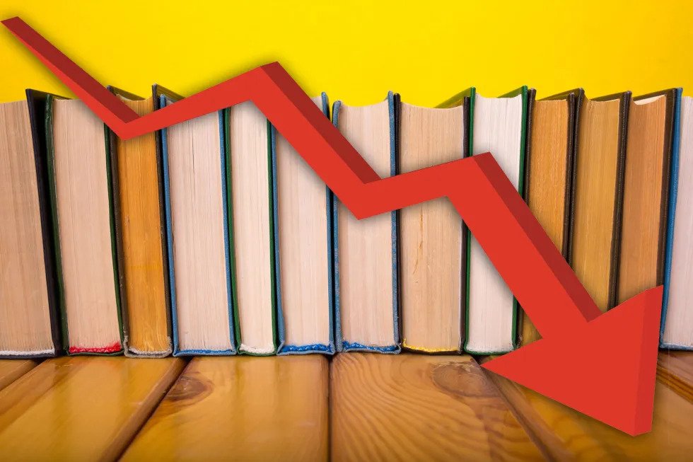 book sales dropping