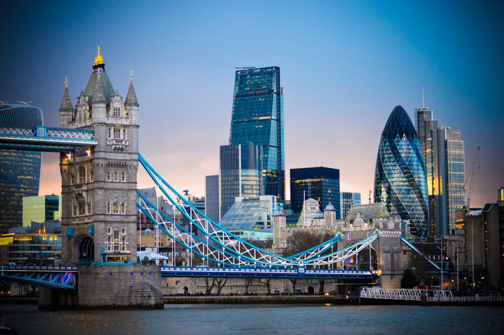 skyline featuring London Bridge