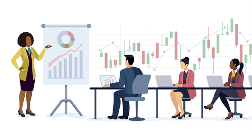 financial workers navigating AI