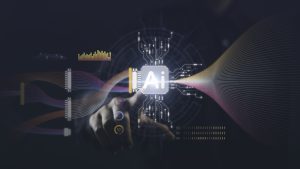 Graphic AI background machine learning