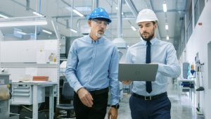 lab workers collaborating on licensing