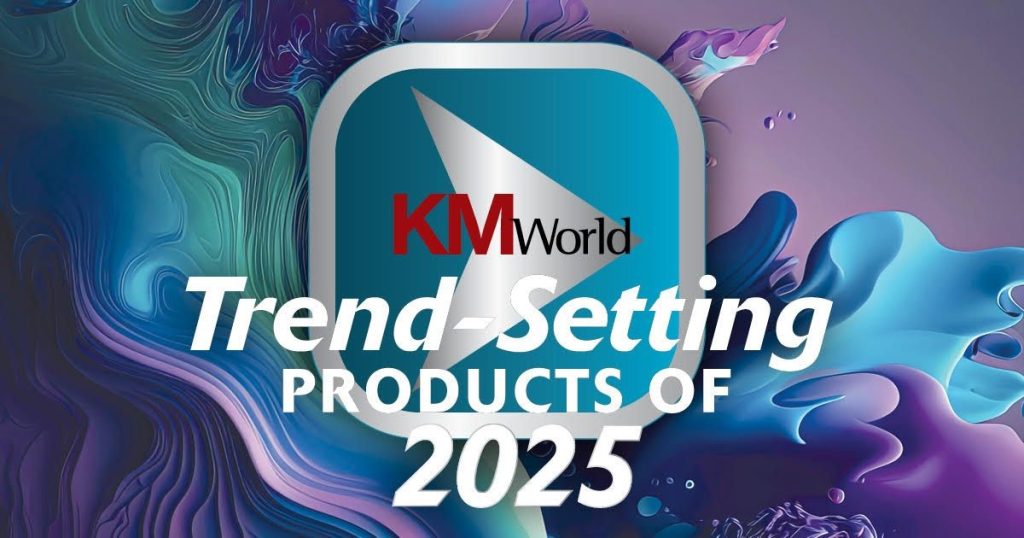 KM World Trend Setting Products of 2025 logo