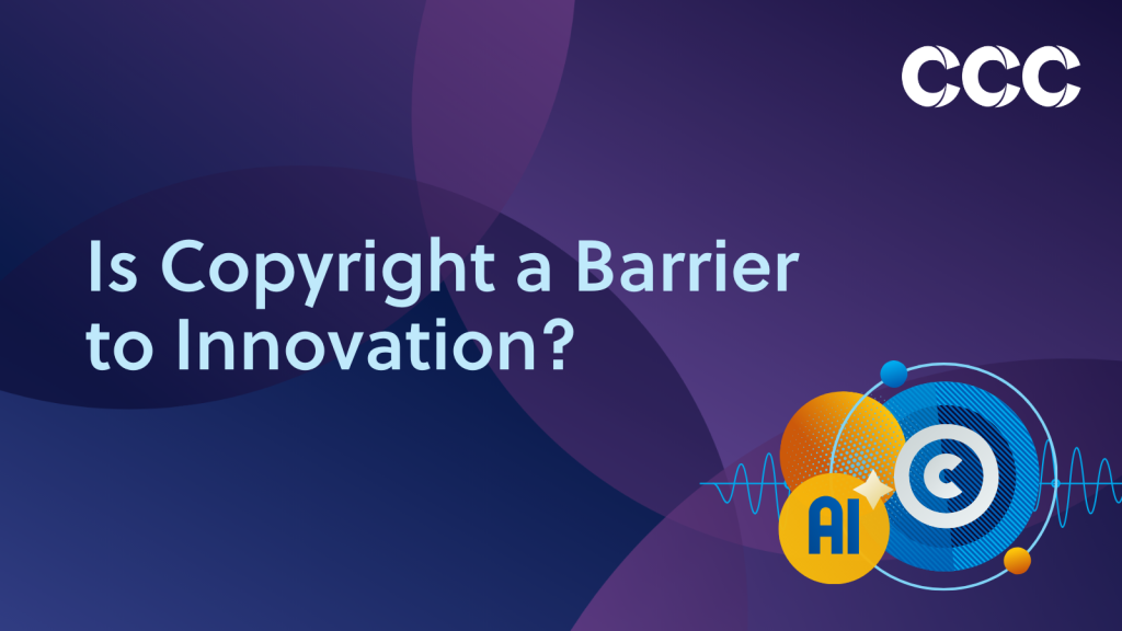 is copyright a barrier to innovation?
