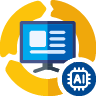 computer AI icon