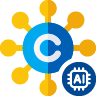 copyright AI logo icon